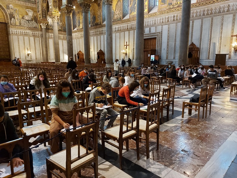 Le classi seconde della Scuola secondaria di I grado in visita al Duomo di Monreale